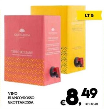 Il Centesimo VINO BIANCO/ROSSO GROTTAROSSA LT 5 offerta