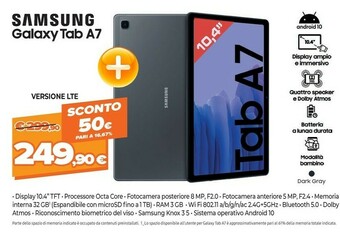 Expert Samsung Galaxy Tab A7 offerta