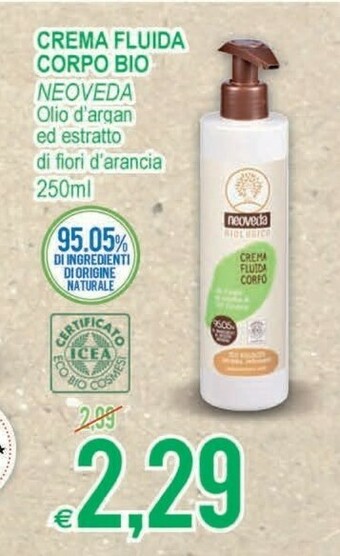 MD Discount Neoveda Crema Fluida Corpo Bio offerta