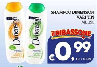 SHAMPOO DIMENSION VARI TIPI ML 250