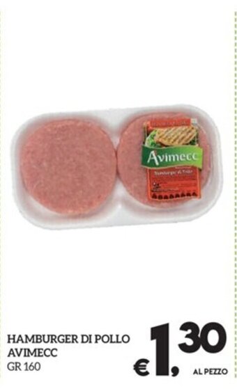 HAMBURGER DI POLLO AVIMECC GR 160