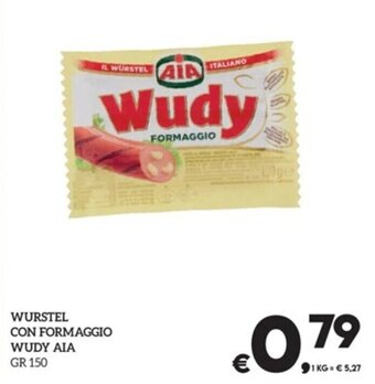 WURSTEL CON FORMAGGIO WUDY AIA GR 150