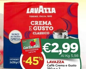Crai Lavazza Caffè Crema E Gusto offerta