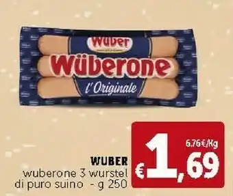 Deco Supermercati Wuber One Di Puro Suino 250 G(ml) offerta