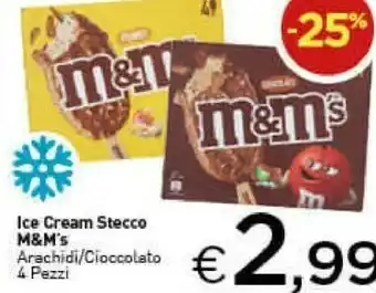 Crai M&M's Ice Cream Cioccolato 4 Pz offerta