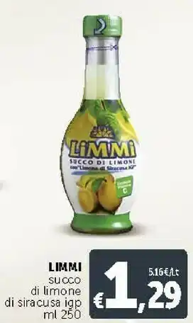 Deco Supermercati Limmi - Succo Di Limone 250 G(ml) offerta