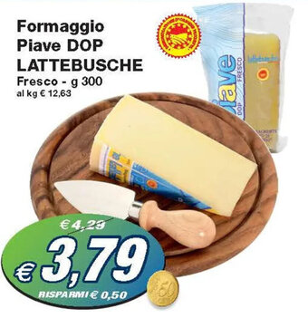 Prix Quality Formaggio Piave DOP LATTEBUSCHE Fresco - g 300 offerta