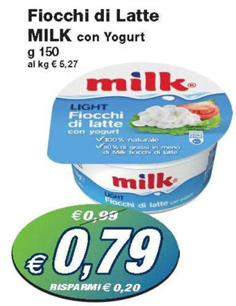 Prix Quality Fiocchi di Latte MILK con Yogurt g 150 offerta