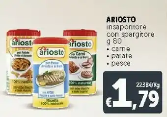 Ariosto - Insaporitore Per Carni Arrosto E Ai Ferri Con Erbe Fresche E Sale Marino 80 G(ml)