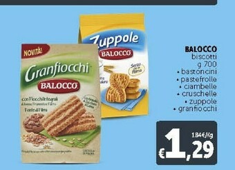 Deco Supermercati Balocco Zuppole 700 G(ml) offerta