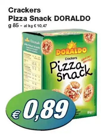 Prix Quality Crackers Pizza Snack DORALDO g 85 offerta