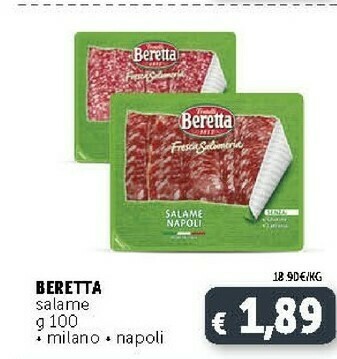 Deco Supermercati Fratelli Beretta - Salame Milano 100 G(ml) offerta