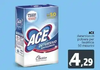 Deco Supermercati Ace Detersivo In Polvere Per Lavatrice offerta
