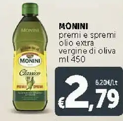 Deco Supermercati Monini Olio Extra Vergine Di Oliva Classico Premi E Spremi 450 G(ml) offerta