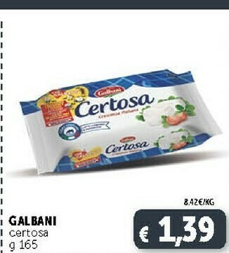 Deco Supermercati Galbani Certosa 165 G(ml) offerta