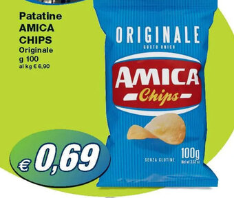 Prix Quality Patatine AMICA CHIPS Originale g 100 offerta