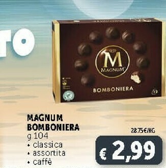 Deco Supermercati Algida Magnum Bomboniera Classic 104 G(ml) offerta