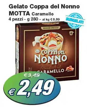 Gelato Coppa del Nonno MOTTA Caramello 4 pezzi - g 280
