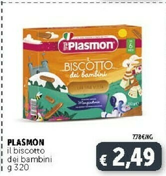 Deco Supermercati Plasmon Il Biscotto Dei Bambini 320 G(ml) offerta
