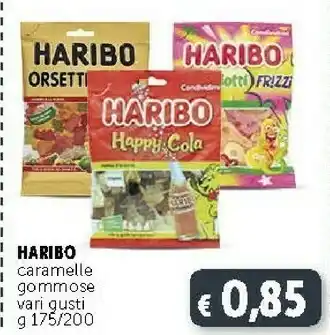 Deco Supermercati Haribo Caramelle Banana 200 G(ml) offerta