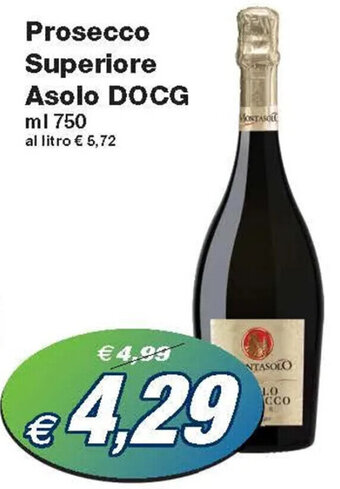Prix Quality Prosecco Superiore Asolo DOCG ml 750 offerta