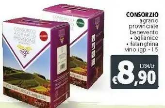 Deco Supermercati Consorzio Agrario Provinciale Benevento Aglianico/Falanghina Vino IGP offerta