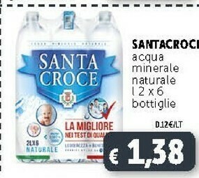 Deco Supermercati Santa croce Acqua Minerale Naturale offerta