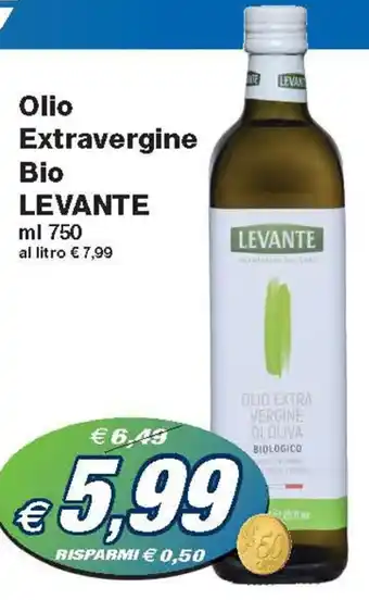 Prix Quality Olio Extravergine Bio LEVANTE ml 750 offerta