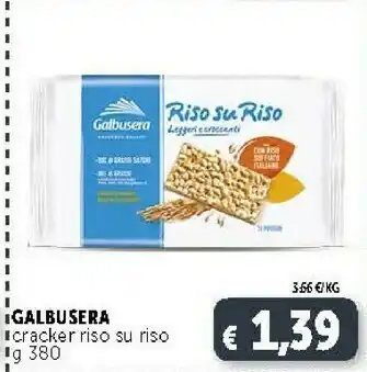 Deco Supermercati Galbusera Galbusera - Riso su Riso Cracker con Riso Soffiato 380 g(ml) offerta