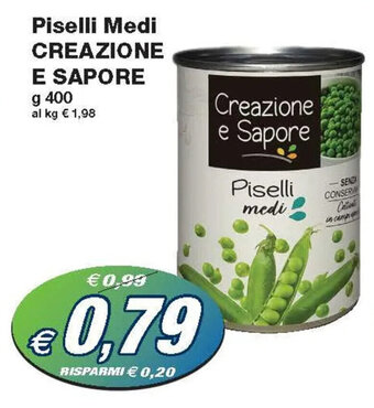 Prix Quality Piselli Medi CREAZIONE E SAPORE g 400 offerta