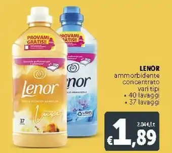 Deco Supermercati Lenor Ammorbidente Concentrato offerta