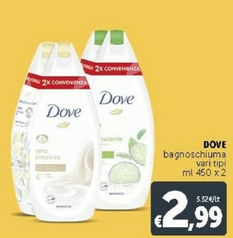 Deco Supermercati Dove Bagnoschiuma offerta