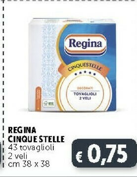 Deco Supermercati Regina Cinquestelle Tovaglioli offerta