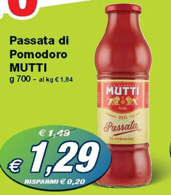 Passata di Pomodoro MUTTI g 700