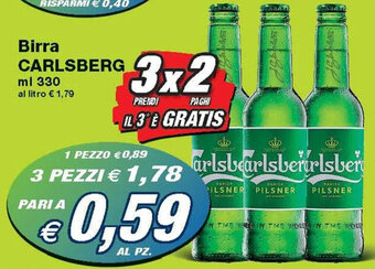 Birra CARLSBERG ml 330