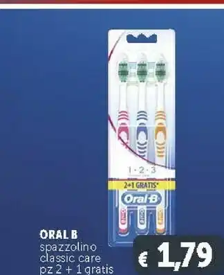 Deco Supermercati Oral b Spazzolino Classic Care offerta