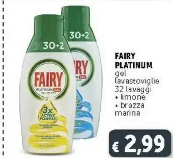 Deco Supermercati Fairy Platinum Gel Lavastoviglie Limone offerta