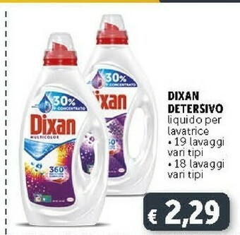 Deco Supermercati Dixan Detersivo Liquido Per Lavatrice offerta
