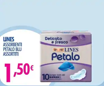 LINES ASSORBENTI PETALO BLU ASSORTITI
