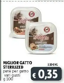 Deco Supermercati Morando Miglior Gatto Sterilized Pate Per Gato 100 G offerta