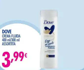 DOVE CREMA FLUIDA 400 ml/300 ml ASSORTITA