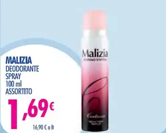 Acqua & Sapone MALIZIA DEODORANTE SPRAY 100 ml ASSORTITO offerta