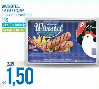 MD Discount La Fattoria Wurstel Di Pollo E Tacchino Senza Glutine offerta