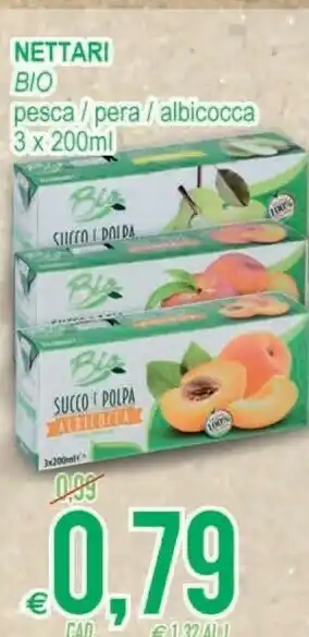 MD Discount Bio Nettari Pesca / Pera / Albicocca offerta