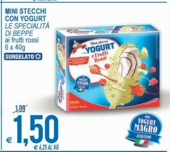 MD Discount Kalos Le Specialita Di Beppe Mini Stecchi Con Yogurt Ai Frutti Rossi Surgelato offerta