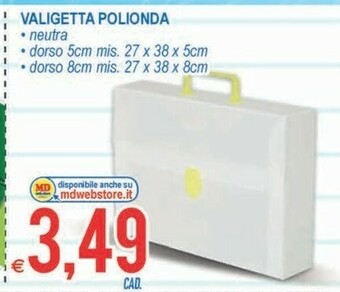 MD Discount Valigetta Polionda offerta