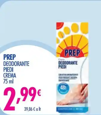 Acqua & Sapone PREP DEODORANTE PIEDI CREMA 75 ml offerta