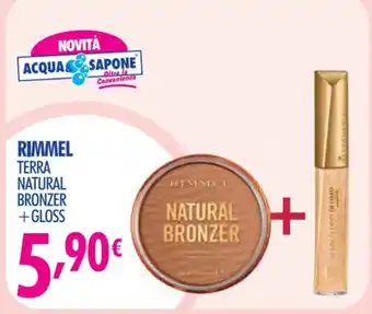 Acqua & Sapone RIMMEL TERRA NATURAL BRONZER +GLOSS offerta