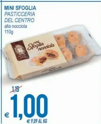 MD Discount Pasticceria Del Centro Mini Sfoglia Alla Nocciola offerta