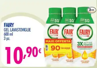 Acqua & Sapone FAIRY GEL LAVASTOVIGLIE 600 ml 3 pz. offerta